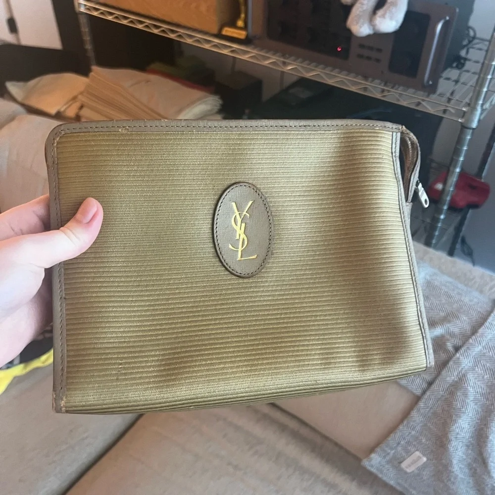Yes Saint Laurent tote bag gold coated canvas - Picture 10 of 12